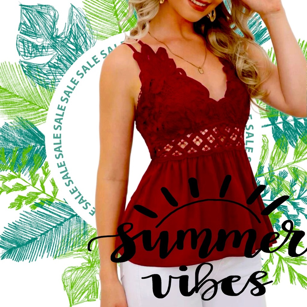 Red Sexy Summer Top